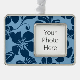 ピンクビキニ（青x 2） シルバープレートフレームオーナメント