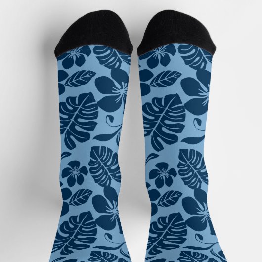 ピンクビキニ（青x 2） ソックス (上部)