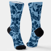 ピンクビキニ（青x 2） ソックス (傾斜あり)