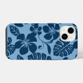 ピンクビキニ（青x 2） iPhoneケース (裏面横)