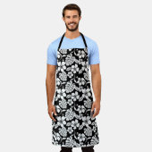 ピンクビキニ(黒) エプロン (着用した状態)