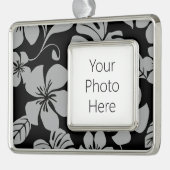 ピンクビキニ（黒/グレー） シルバープレートフレームオーナメント (左)