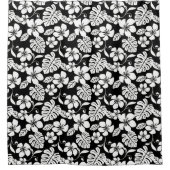 ピンクビキニ（黒/白） シャワーカーテン (正面)