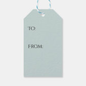 ピンクビクトリアンのバラで羽毛の帽子の女性 ギフトタグ (裏面)