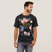 ピンクビクトリアンのバラの花束。 Tシャツ (正面フル)