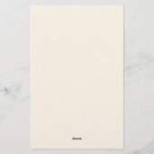 ピンクビクトリアンの弓でドレス 便箋 (裏面)