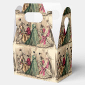 ピンクビクトリアンの弓箱のドレス フェイバーボックス (オープン)