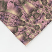 ピンクビクトリアンアンティーク フリースブランケット (角)