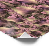 ピンクビクトリアンアンティーク ポスター (コーナー)