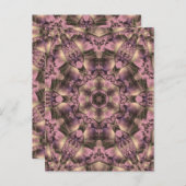 ピンクビクトリアンアンティーク ポストカード (正面/裏面)