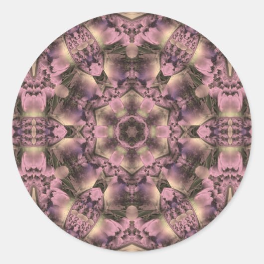 ピンクビクトリアンアンティーク ラウンドシール (正面)