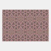 ピンクビクトリアンアンティーク ラッピングペーパーシート (正面)