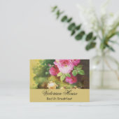 ピンクビクトリアンキャベツバラ名刺 名刺 (スタンド正面)