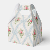 ピンクビクトリアンバラとブルーリボンラティス フェイバーボックス (裏面サイド)