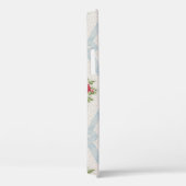 ピンクビクトリアンバラとブルーリボンラティス Case-Mate iPhoneケース (裏面 / 右)