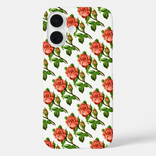 ピンクビクトリアンバラ Case-Mate iPhoneケース (裏面)