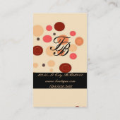 ピンクビクトリアンブティックベーカリー名刺 名刺 (裏面)