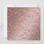 ピンクビクトリアンブルーバラ金ゴールドフローラブライダルシャワー 招待状 (裏面)