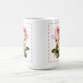 ピンクビクトリアンローズマグ コーヒーマグカップ (中央)