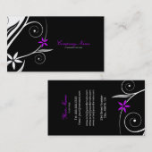 ピンクビジネスカードテンプレートのtouch 名刺 (正面/裏面)