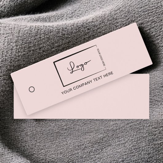 ピンクビジネスロゴラベルつるラベル