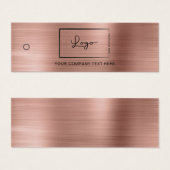 ピンクビジネスロゴラベルつるラベル (正面&裏面)