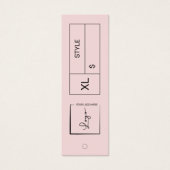 ピンクビジネスロゴ価格ラベルQRコードつるラベル (正面)