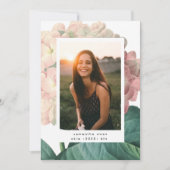 ピンクビッグフラワーフォトユニバーシティグラード 案内状 (正面)