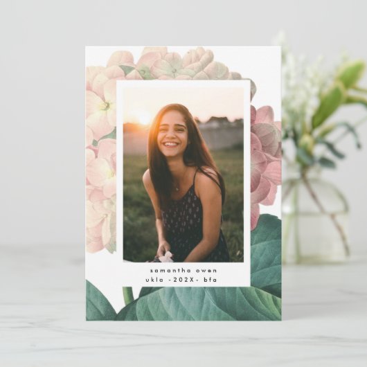 ピンクビッグフラワーフォトユニバーシティグラード 案内状 (スタンド正面)