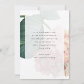 ピンクビッグフラワーフォトユニバーシティグラード 案内状 (裏面)