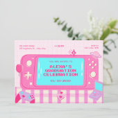 ピンクビデオゲームのレトロな卒業 招待状 (スタンド正面)