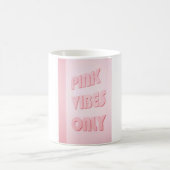 ピンクビブ専用文字 コーヒーマグカップ (中央)