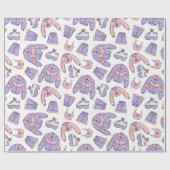 ピンクビベス90年代ファッション ラッピングペーパー (フラット)