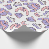 ピンクビベス90年代ファッション ラッピングペーパー (角)