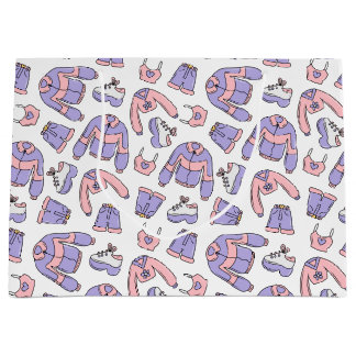 ピンクビベス90年代ファッション ラージペーパーバッグ