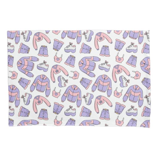 ピンクビベス90年代ファッション 枕カバー (正面)