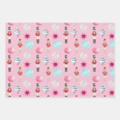 ピンクビレッジビンテージクリスマス ラッピングペーパーシート (正面2)