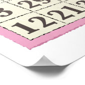 ピンクビンゴスコアカード ポスター (角)