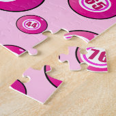 ピンクビンゴボールおもしろい ジグソーパズル (側面)