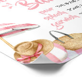 ピンクビーチサマーベビーシャワーマママオサバー ポスター (角)