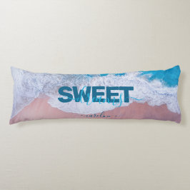 ピンクビーチバミューダパーソナライズされた ボディピロー