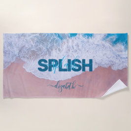 ピンクビーチバミューダ ビーチタオル