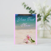 ピンクビーチリリーはがき ポストカード (スタンド正面)