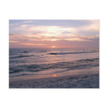 ピンクビーチ夕日