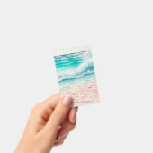 ピンクビーチ波 バッジ (手持ち)