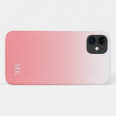 ピンクビーチ色グラデーション Case-Mate iPhoneケース (裏面(横))