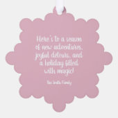 ピンクビートルオーナメント&ギフトラベル オーナメントカード (裏面)