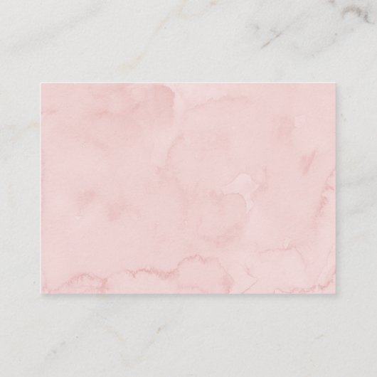 ピンクビーヒマワリ誕生日推測ゲームの数 エンクロージャーカード (裏面)