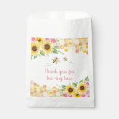 ピンクビーヒマワリ誕生日 フェイバーバッグ (正面)