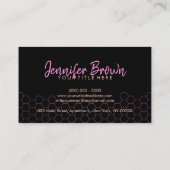 ピンクビーファームアピラルホームメイドハニカム 名刺 (裏面)